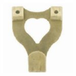 No 3 Electroplated Brass Double Picture Hooks