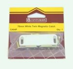 70mm White Twin Magnetic Catch