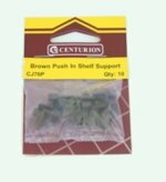 Brown Push In Shelf Support