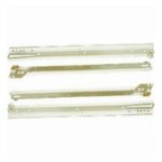 350mm White Bottom Fix Steel Drawer Runner
