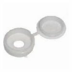 White Hinged Screw Covers
