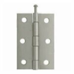 75mm Electroplated Brass 1840 Pattern Loose Pin Butt Hinges