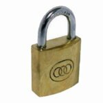 32mm Brass Tri-Circle Padlock