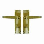 140mm Polished Brass Victorian Straight Bathroom Furniture