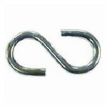 3mm Zinc Plated 'S' Hook