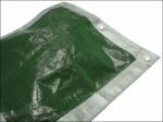 Faithfull Tarpaulin Green/Silver 12ft x 9ft