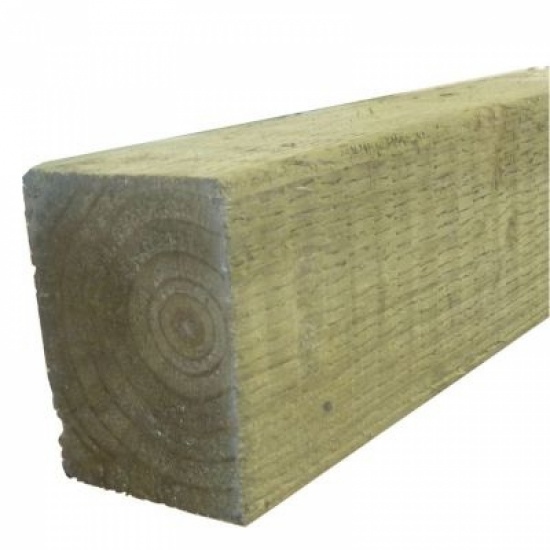 Incised Treated Green Timber Sleeper 125mm x 250mm x 2400mm
