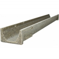 Polycon Line 100 Polymer Concrete Channel 1mtr C/W A15 Galv Steel Slotted Safeheel Guard