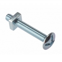 Roofing Bolts with Square Nuts Zinc Plated M6
